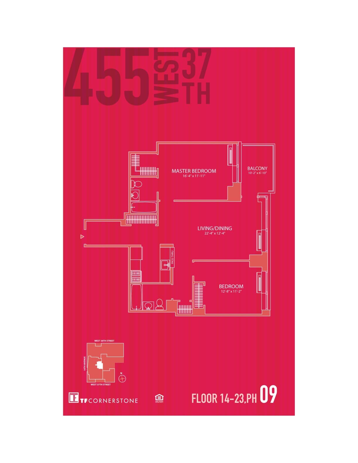 455 West 37 Street #1709, Manhattan, NY 10018 1