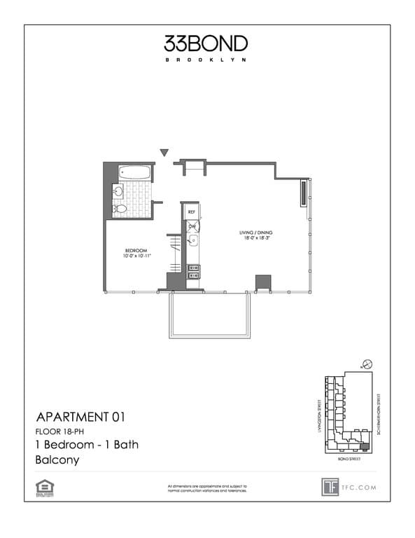 33 Bond St by TF Cornerstone 33 Bond Street #1801, Brooklyn, NY 11217 1