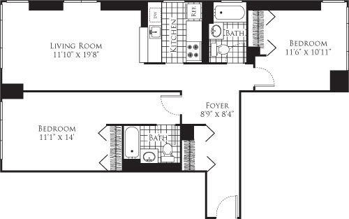 305 West 50 Street #24B, Manhattan, NY 10019