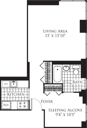 305 West 50 Street #10L, Manhattan, NY 10019